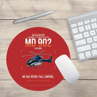 Thumbnail for MD Helicopters MD 902 Explorer design on red round mouse pad