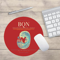 Thumbnail for Rafael Hernández Airport (BQN) design on red round mouse pad
