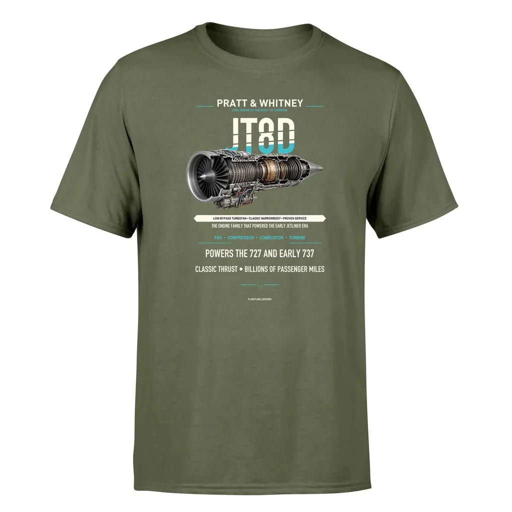 JT8D design on green army single side