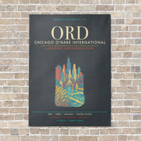 Thumbnail for Chicago O'Hare International Airport ORD - Canvas Framed - Gray