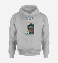 Thumbnail for Mobile Regional Airport (MOB) design on light gray hoodie single-side print