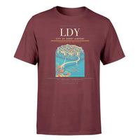 Thumbnail for City of Derry Airport (LDY) T-Shirt single-side front print in Dark Red | city-of-derry-airport-ldy-double-side-t-shirt