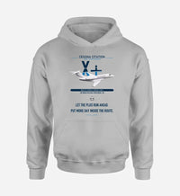 Thumbnail for Cessna Citation X+ design on light gray double-side hoodie, single-side print