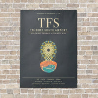 Thumbnail for Tenerife South Airport TFS - Canvas Framed - Gray