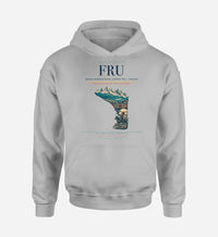 Thumbnail for Manas International Airport (FRU) design on light gray hoodie single-side print