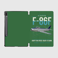 Thumbnail for F-86F Sabre design on green samsung tablet tablet case