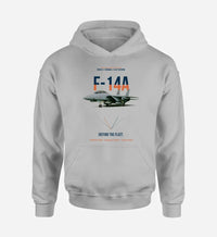Thumbnail for F-14A TOMCAT design on light gray hoodie single side