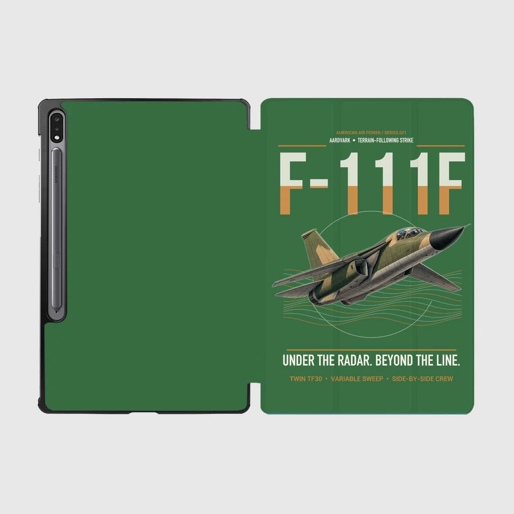 F-111F Aardvark design on green samsung tablet tablet case