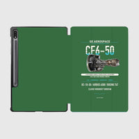 Thumbnail for CF6-50 design on green samsung tablet tablet case