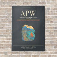 Thumbnail for Faleolo International Airport APW - Canvas Framed - Gray