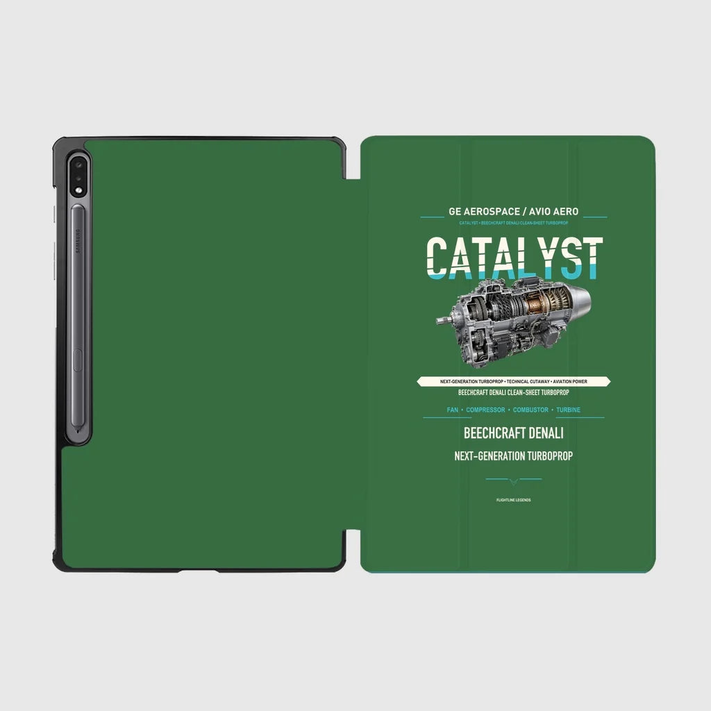 CATALYST design on green samsung tablet tablet case