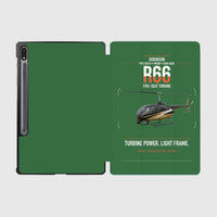 Thumbnail for Robinson R66 design on green samsung tablet tablet case