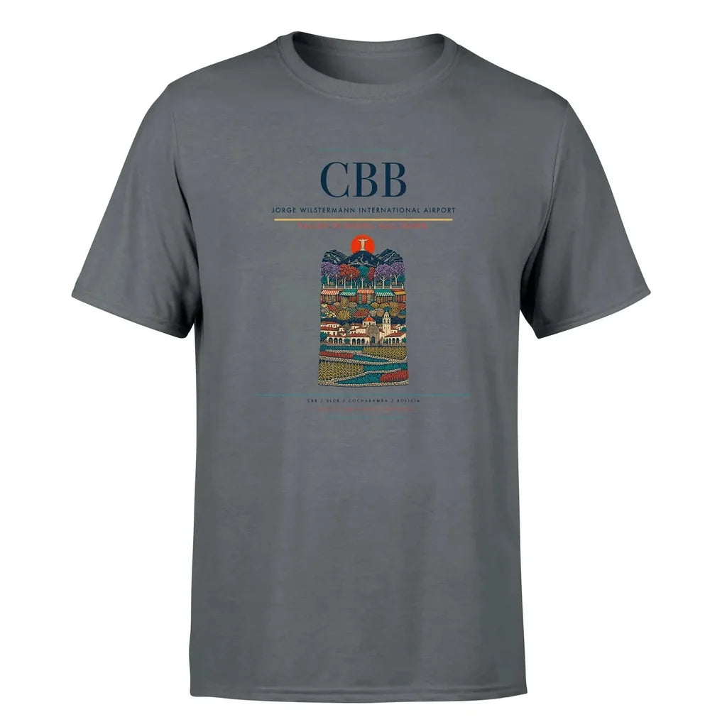 Cochabamba Airport (CBB) Premium T-Shirt Gray