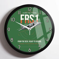 Thumbnail for British Aerospace Sea Harrier FRS.1 design on green framed wall clock