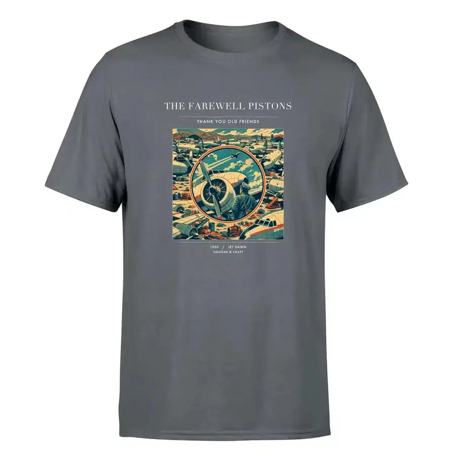 VINTAGE G4131 - The Farewell Pistons - Premium T-Shirt design on gray premium t shirt