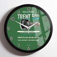 Thumbnail for TRENT 500 design on green framed wall clock
