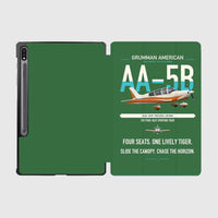 Thumbnail for Grumman American AA-5B Tiger design on green samsung tablet tablet case
