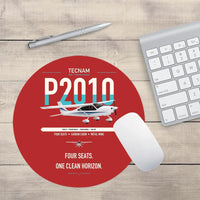 Thumbnail for Tecnam P2010 design on red round mouse pad