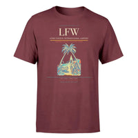 Thumbnail for Lome-Tokoin International Airport (LFW) T-Shirt single-side front print in Dark Red | lome-tokoin-international-airport-lfw-double-side-t-shirt
