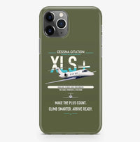 Thumbnail for Cessna Citation XLSPlus design on green army magsafe iphone case, for iPhone Pro Max