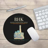 Thumbnail for Bukhara International Airport BHK Mouse-Pad Round - Black