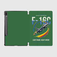 Thumbnail for F-16C Fighting Falcon design on green samsung tablet tablet case