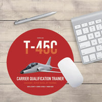 Thumbnail for T-45C Goshawk design on red round mouse pad