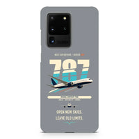 Thumbnail for Boeing 787-8 Dreamliner design on samsung case - gray