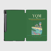 Thumbnail for Greater Moncton International Airport (YQM) design on green samsung tablet tablet case