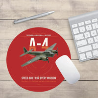 Thumbnail for Junkers Ju 88A-4 design on red round mouse pad
