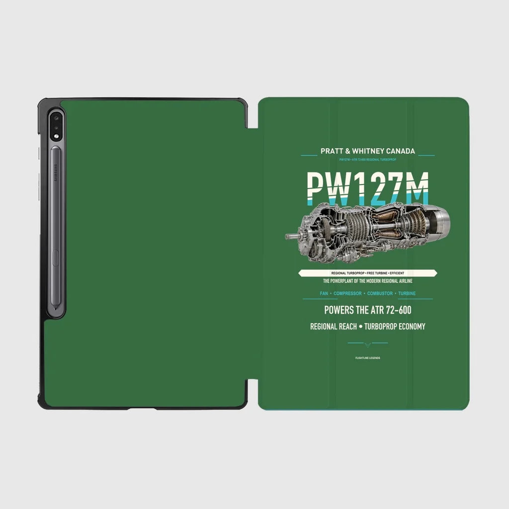 PW127M design on green samsung tablet tablet case