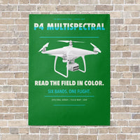 Thumbnail for DJI P4 Multispectral vertical canvas print - no frame - green background