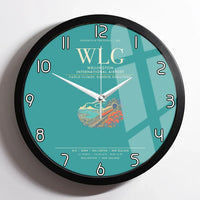 Thumbnail for Wellington International Airport WLG Wall-Clock Framed - Turquoise