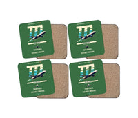 Thumbnail for Boeing 777-300ER design on green 4 pieces set coaster