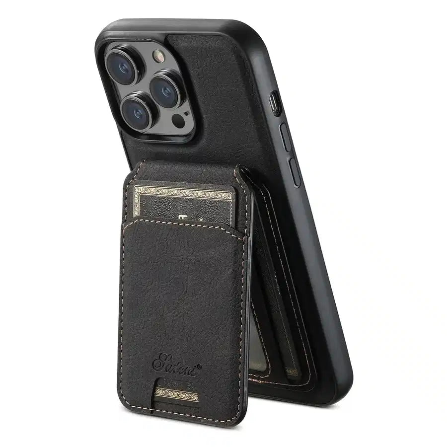 Customisable Design Image Logo Magnetic Leather iPhone Case - view 24