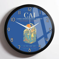 Thumbnail for Cairo International Airport CAI Wall-Clock Framed - Blue