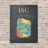 Thumbnail for Painushima Ishigaki Airport ISG - Canvas Framed - Gray