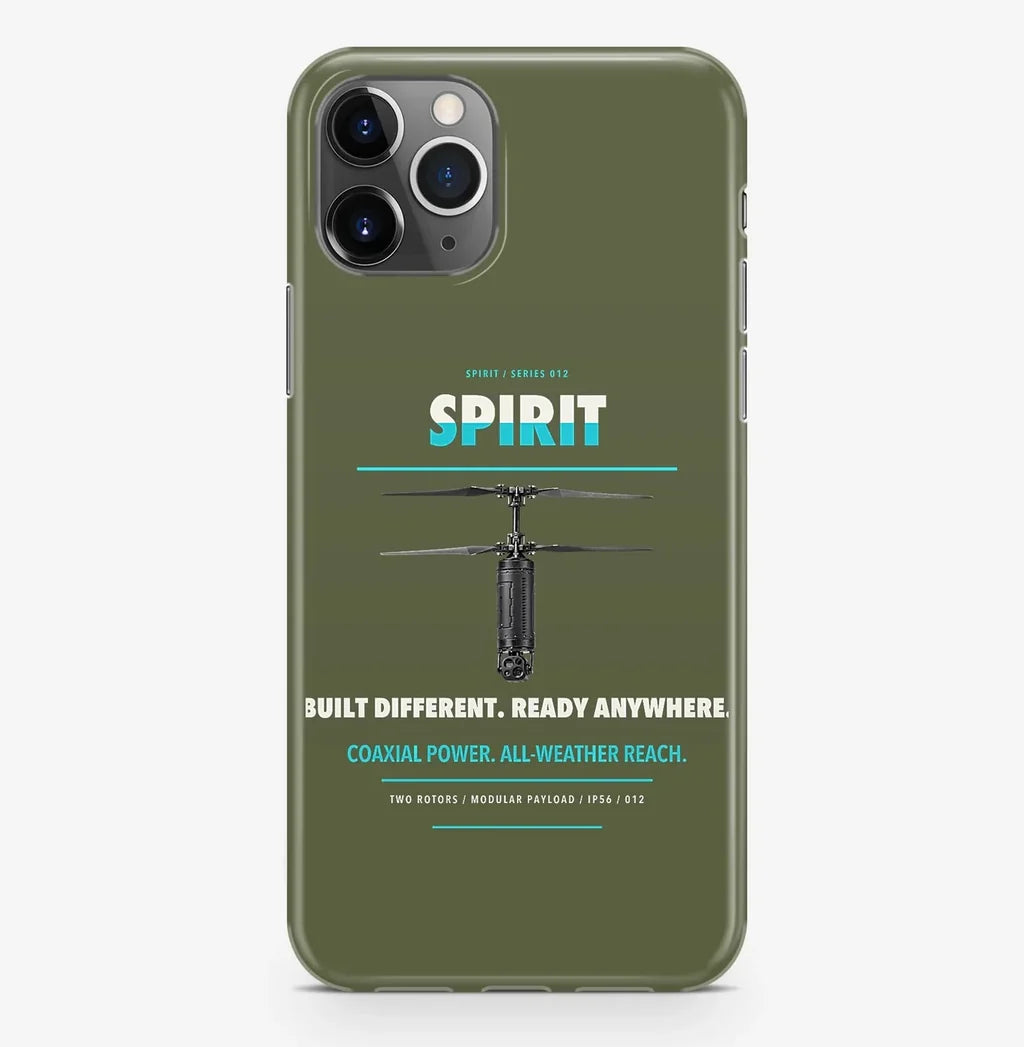 Ascent AeroSystems Spirit Case ProMax design on green army iphone case promax