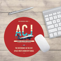 Thumbnail for Airbus ACJ320neo design on red round mouse pad