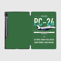 Thumbnail for Pilatus PC-24 design on green samsung tablet tablet case