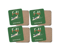 Thumbnail for F-4J Phantom II design on green 4 pieces set coaster
