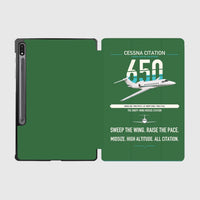 Thumbnail for Cessna Citation 650 - Citation III design on green samsung tablet tablet case