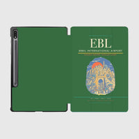 Thumbnail for Erbil International Airport (EBL) design on green samsung tablet tablet case