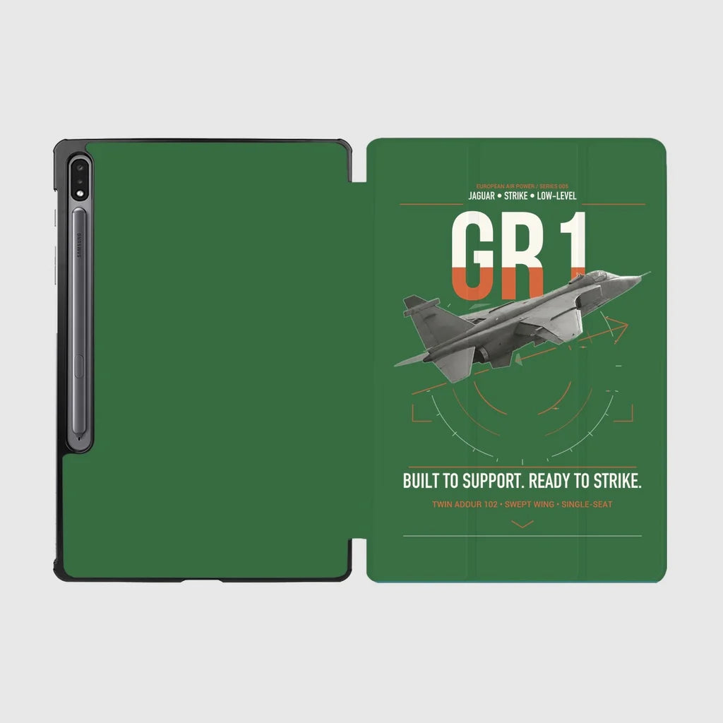 SEPECAT Jaguar GR1 design on green samsung tablet tablet case