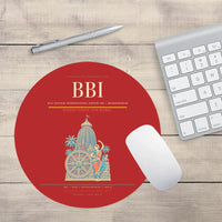 Thumbnail for Biju Patnaik International Airport (BBI) design on red round mouse pad