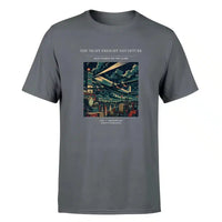 Thumbnail for VINTAGE G4248 - The Night Freight Departure - Premium T-Shirt design on gray premium t shirt