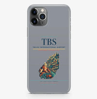 Thumbnail for Tbilisi Airport (TBS) design on gray iPhone 16 Pro MagSafe case
