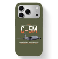 Thumbnail for C-5M Super Galaxy design on green army magsafe iphone case, for iPhone 17 Pro