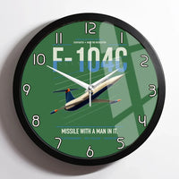 Thumbnail for F-104C Starfighter design on green framed wall clock