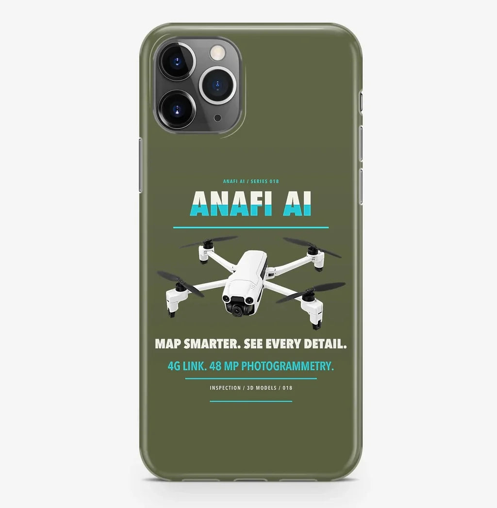 Parrot ANAFI Ai Case ProMax design on green army iphone case promax